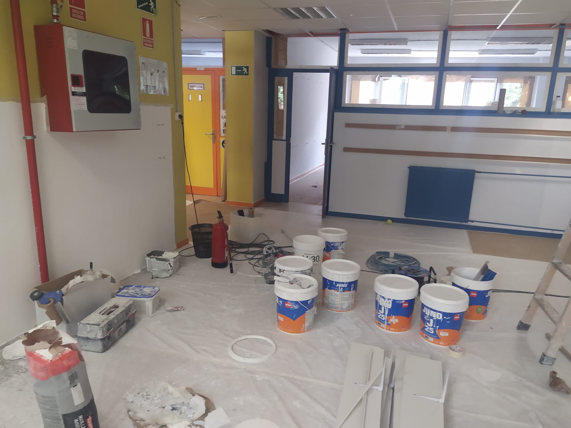 Obras en los colegios públicos de Hortaleza durante el verano de 2022